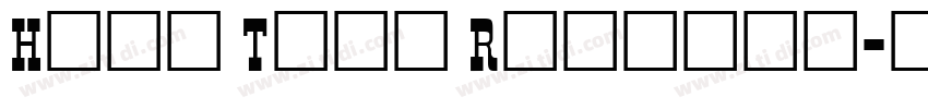 High Tide Regular字体转换